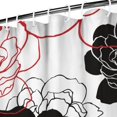thumbnail image 3 of Waterproof Beautiful Wild Peonies Flower Shower Curtain 72x72 Inch Boho Style Polyester Unique Shower Curtain for Bathroom Hotel Home Decor with 12 Plastic Hooks, 3 of 5