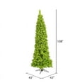 thumbnail image 2 of Vickerman 108" Fir Pencil LED Artificial Christmas Tree in Flocked Lime Green, 2 of 2