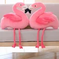 thumbnail image 3 of Realistic Flamingo Plush Toy Soft Plush Stuffed Animal Flamingo Pillow Kawaii Peluche Room Decoration Kids Birthday Gift (Pink,24CM), 3 of 6