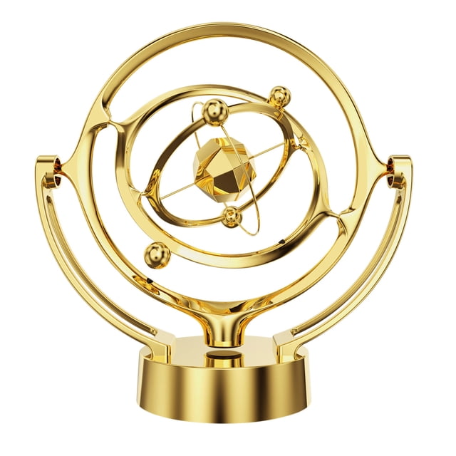 Earth Perpetual Motion Desktop Model Rotating Magnetic Wobbler Astrometer Track Pendant