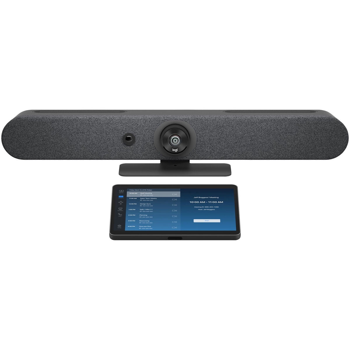 Logitech Rally Bar Mini (Graphite) + Tap with Cat5e - Video Conferencing Kit