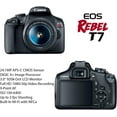 thumbnail image 2 of Canon EOS Rebel T7 DSLR Camera with Canon EF-S 18-55mm IS II Lens & Canon EF 75-300mm III Lens Bundle + 2pc SanDisk 32GB Ultra Speed Memory Memory Cards + Accessory Kit, 2 of 5