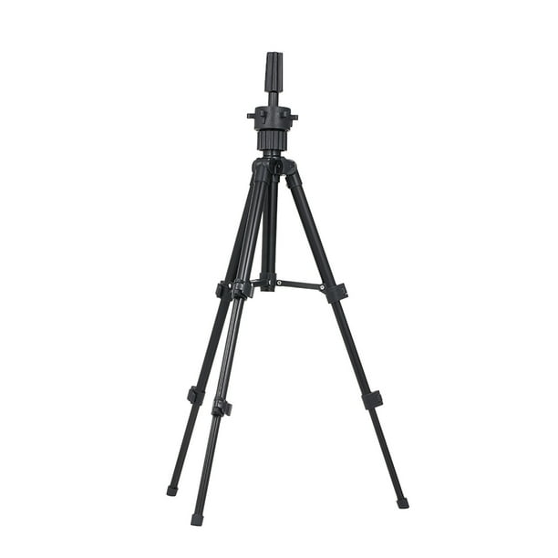 Soporte de peluca Irfora Mini trípode Soporte de metal ajustable Cosmetología Peluquería Formación Maniquí Cabeza Peluca Soporte para muñeca Cabeza Bloque Peluca Cabeza Soporte Irfora Soporte de peluca