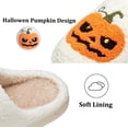 thumbnail image 3 of CLOUJI Cute Fuzzy House Halloween Print Slippers for Women Non- Memory Foam Shoes, 3 of 6
