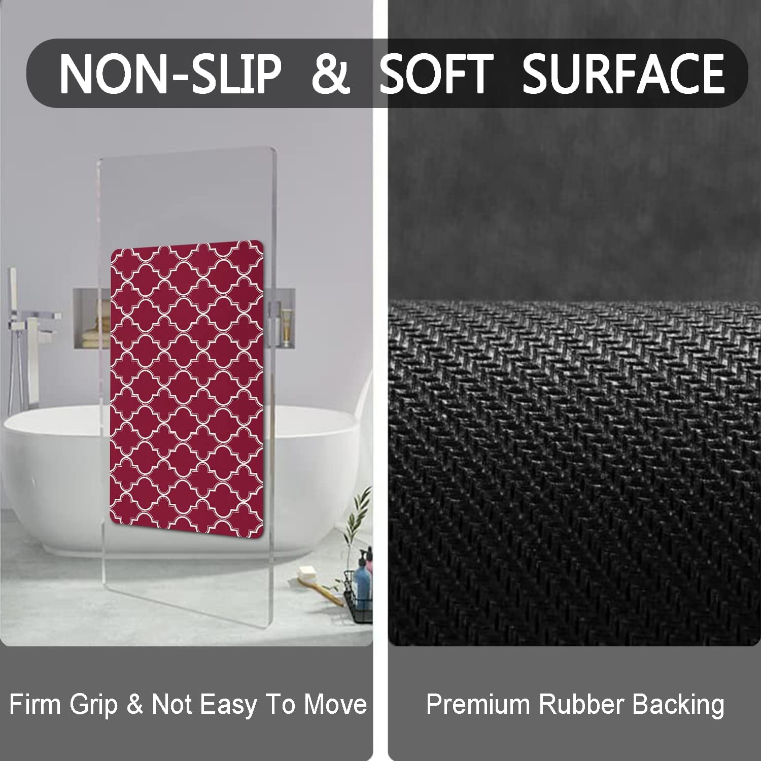 Red Barrel Studio® Kriebel Ultra Soft Bathroom Rugs with Non-Slip
