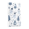 thumbnail image 2 of Yayeee Blank Wall Plate Cover 1-Gang 4.5"x2.7" Home Unused Decorative Outlet, Blue Cute Snowmen, 2 of 7