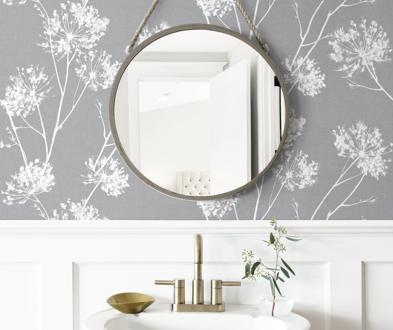 NextWall One O'Clocks Peel and Stick Wallpaper