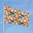 thumbnail image 2 of Lsque Retro Summer Stamp Pattern Flag,Retro Summer Stamp Printed Garden Flag 48 x 72 in - Double Sided Small Flags for Yard, 2 of 9