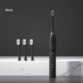 thumbnail image 3 of Cepillo de dientes eléctrico sónico, recargable por USB, para adultos, resistente al agua, cabezales de repuesto, temporizador inteligente, 3 of 5