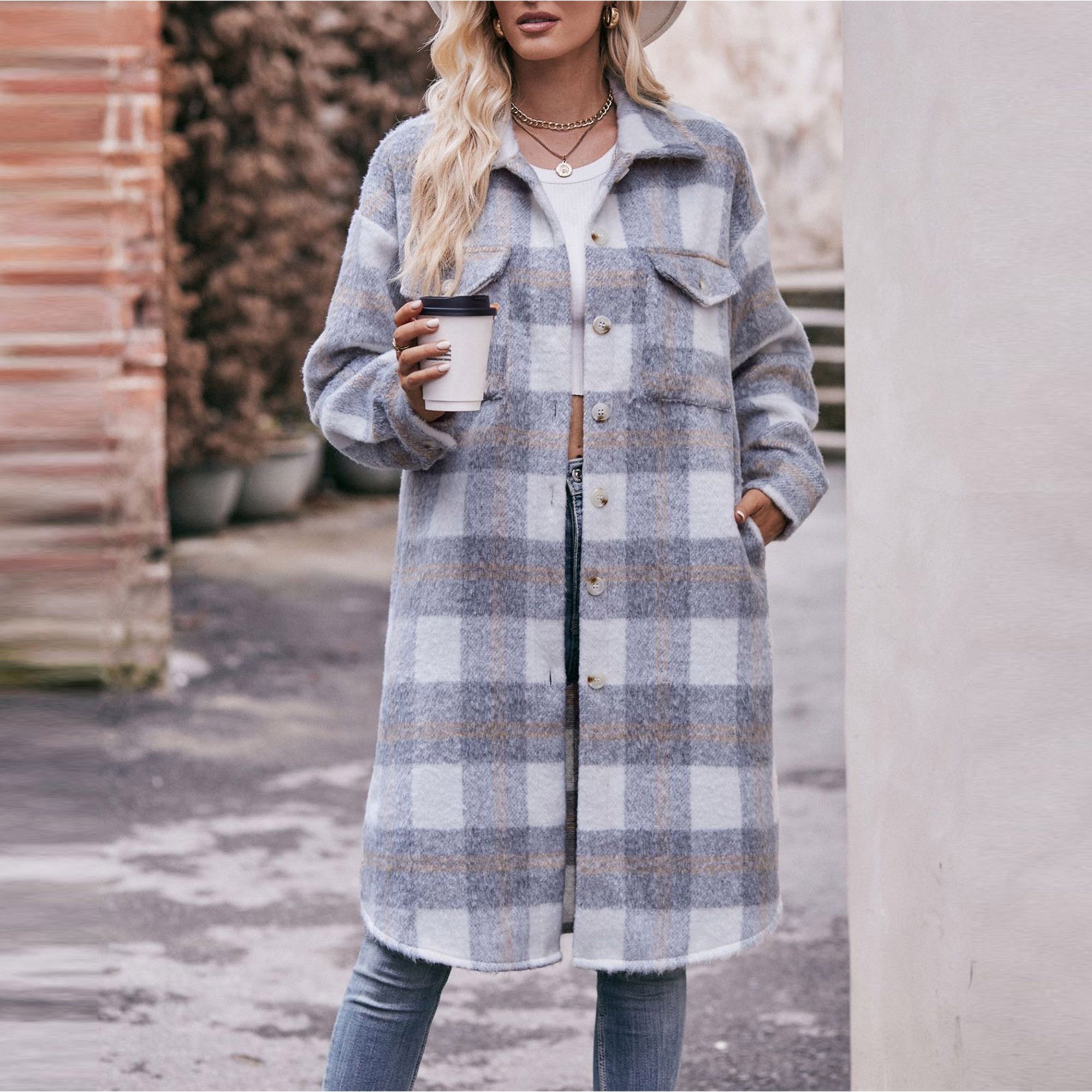 Chemise En Laine Mélangée à Carreaux Patagonia - Taille L - Occasion Bon état