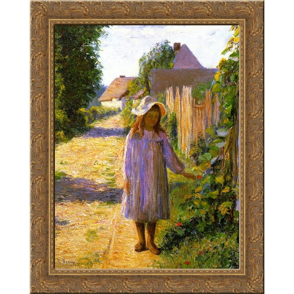 Alice in the Lane 24x20 Gold Ornate Wood Framed Canvas Art by Lilla Cabot Perry