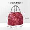 thumbnail image 2 of Disketp Abstract Red Marble Bolsa Térmica para Almuerzo, Lonchera con Abertura Amplia y Gran Capacidad, Organizador Reutilizable para Mujeres, Hombres y Adultos, 2 of 6