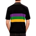thumbnail image 4 of Mardi Gras Golf Shirts for Men Striped Polo Shirts for Theme Short Sleeve Mardi Gras Shirt Golf Rainbow Pride Tees, 4 of 5