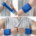 thumbnail image 5 of Wrist Compression Wristband - Support Sleeve suitable for work fitness lifting sprain pain relief-blue, 5 of 5