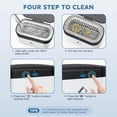 thumbnail image 3 of Life Basis Ultrasonic Jewelry Cleaner with 5 Digital Timer and Watch Stand for Cleaning Jewelry Eyeglasses Watches Dentures, 3 of 11