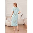 thumbnail image 2 of Ekouaer Cotton Nightgowns for Women with Pockets Midi Night Gowns for Sleeping Plus Size House Dress Lounge Dress, 2 of 6