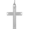 thumbnail image 1 of 925 Sterling Silver Designed Cross (8x33mm) Pendentif / Charme, 1 of 2