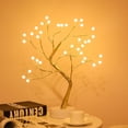 thumbnail image 1 of Luces navideñas led lámpara de alambre de cobre árbol de perlas luz interruptor táctil gypsophila luz de noche, 1 of 6