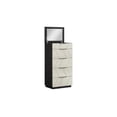 thumbnail image 3 of K-Living Travis 2 Tone Grey Commode avec miroir intégré et rangement pour bijoux, 3 of 3