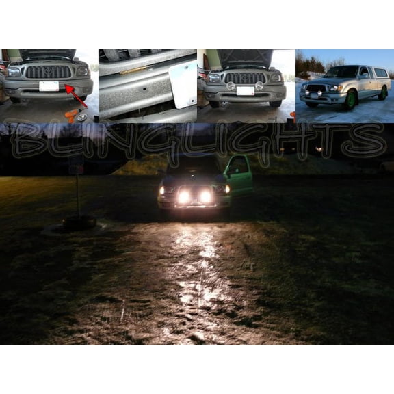For Toyota Tacoma OffRoad Driving Lights Brush Bar Lamp Kit Auxiliary Trail Lighting