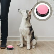 GOOHOCHY Pink Interactive Dog Training Button for Pets, 2.5 Inch Plastic Toy for Entertainment and Learning