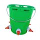 thumbnail image 5 of Cubo alimentador para terneros, balde fácil instalación, práctico, 8 litros con báscula, accesorios, cubo leche alta durabilidad. Verde con 5 pezones, 5 of 8