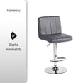 thumbnail image 4 of Bancos para barra con respaldo cuadrado COLOR gris HOMEASY, 4 of 6