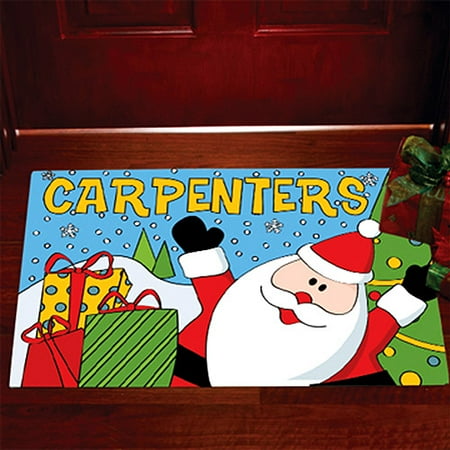Personalized Santa Doormat, 17" x 27"