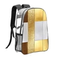thumbnail image 4 of 16 Inch Transparent Backpack With Lightweight And Durable Design Without Pockets Transparent For Work Business Travel Sports Gold Stripe_4, 4 of 7