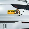 thumbnail image 5 of WIRESTER Caution New Driver Removable and Reusable Car Magnet Sticker Sign Reflective Vehicle Safety Sign for Student Drivers, 9.3 x 3.8" - New Driver Basset Hound Dog, 5 of 7