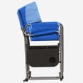 thumbnail image 2 of Kamp-Rite Director's Chair Outdoor Camping Folding Chair with Side Table, Blue, 2 of 5
