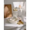 thumbnail image 6 of Thyme & Table Pie Dish and 2-Piece Ramekin Set, White Ribbed Ceramic, 6 of 10