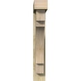 thumbnail image 2 of Ekena Millwork 6"W x 30"D x 38"H Merced Block Rough Sawn Bracket w/ Offset Brace, Douglas Fir, 2 of 25
