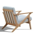 thumbnail image 6 of Omax Decor Zola Solid Wood and Fabric Accent Armchair in Oak and Light Blue, 6 of 7