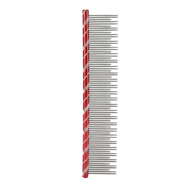 Peigne d'Épilation pour Animaux Robuste Durable Réutilisable Confortable Peigne à Nœud Ouvert pour Chat Rouge