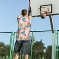 thumbnail image 5 of Xecao Tropical Plants print basketball shirt for both men and women, a unisex basketball jersey perfect for theme parties-X-Large, 5 of 6