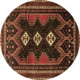 thumbnail image 1 of Ahgly Company Indoor Round Persian Brown Traditional Area Rugs, 6' Round, 1 of 4
