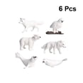 thumbnail image 4 of Qiysamall All White Arctic Figurines Toys Bear Educational Preschool for Kids 6pcs, 4 of 10