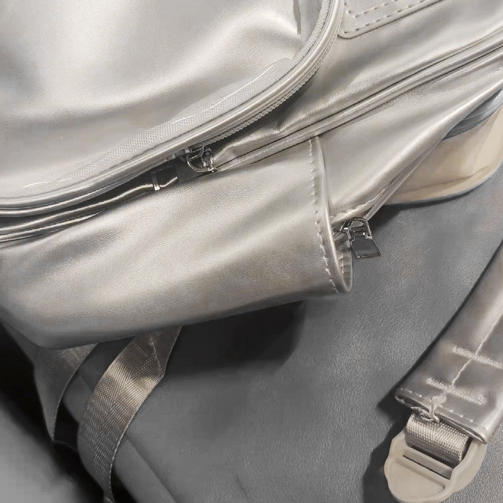 Vjnyvs Mini Transparent Backpack Pin Display Bags Lolita Shoulder Bag with Clear Window Casual Rucksack for Work Travel Sports