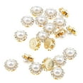thumbnail image 3 of 40 Pieces Flatback Embellishment Buttons Faux Pear Flower Wedding Accessories, 3 of 6