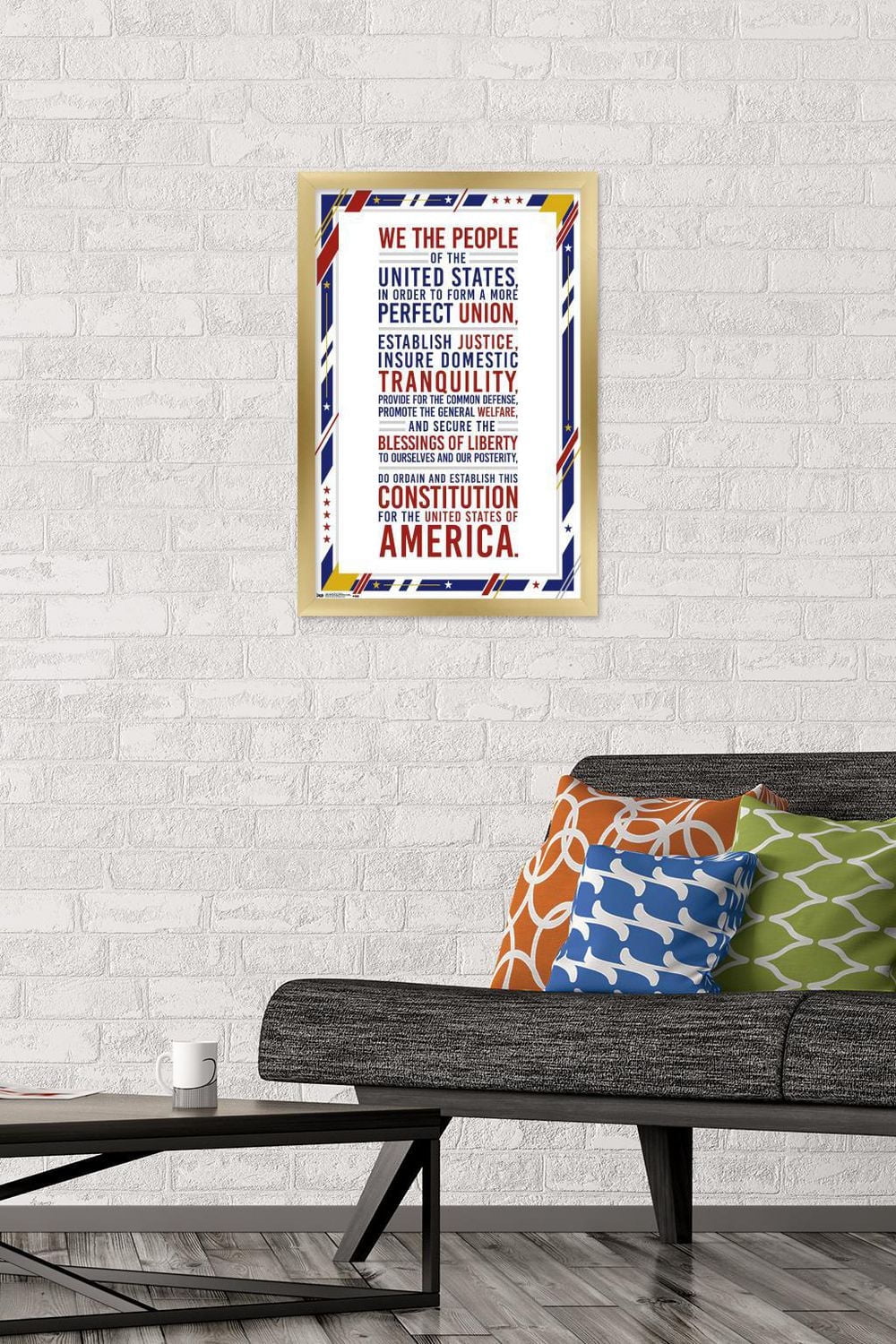 The United States Of America - Constitution Preamble Wall Poster