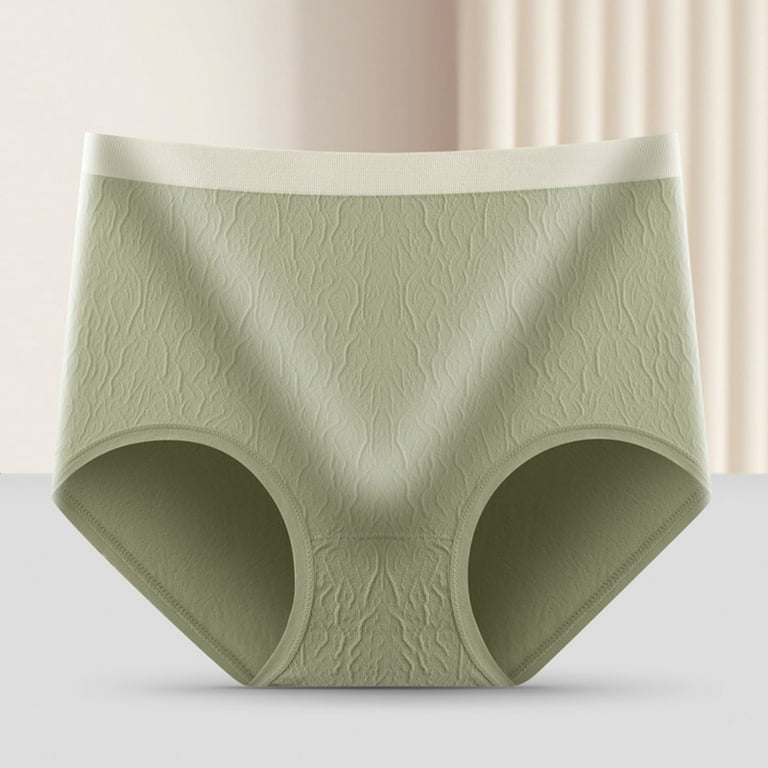 eczipvz Lingerie for Women Womens Cotton Underwear High Waist Briefs Soft  Underpants Breathable Ladies Panties B,M 