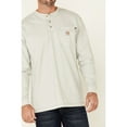 thumbnail image 3 of Carhartt Men's Fr Henley Long Sleeve Work Shirt Lt Grey Large, 3 of 4