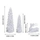 thumbnail image 3 of Adornos navideños, regalos navideños, 3 piezas de resina para árbol de Navidad y reno, un juego de ciervos., 3 of 6