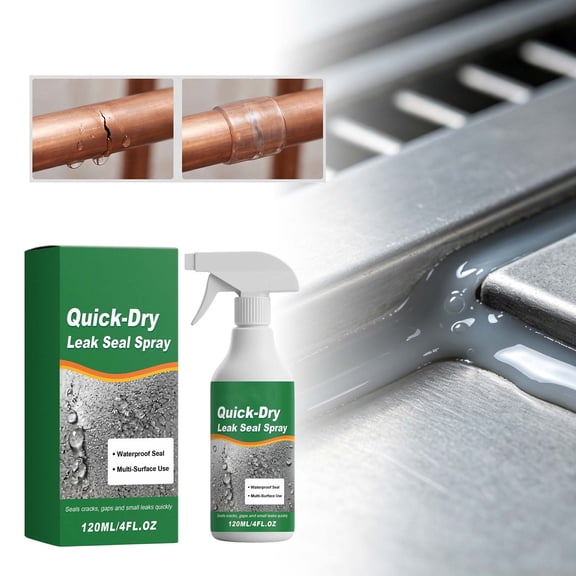 Quick-Dry Leak Seal Spray 120ml Waterproof Emergency Pipe Leak Repair Sealant Spray for Plumbing Surface Cracks