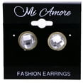 thumbnail image 2 of Mi Amore Simple Post-Earrings Silver-Tone/Gold-Tone, 2 of 2