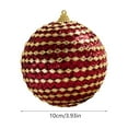 thumbnail image 3 of chaungfeng Christmas Ball Ornaments, 3.14 Inch Red Glitter Plastic Pendant for Christmas Tree, Classic Hanging Xmas Tree Decor for Gift Holiday Party Scene Layout, 3 of 6