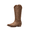 ALL BROWN, variant on DREAM PAIRS Women's Western Cowboy Boots Square Toe Mid Calf Cowgirl Boots with Classic Embroidery Pull On Low Block Heel Vintage Country Boots