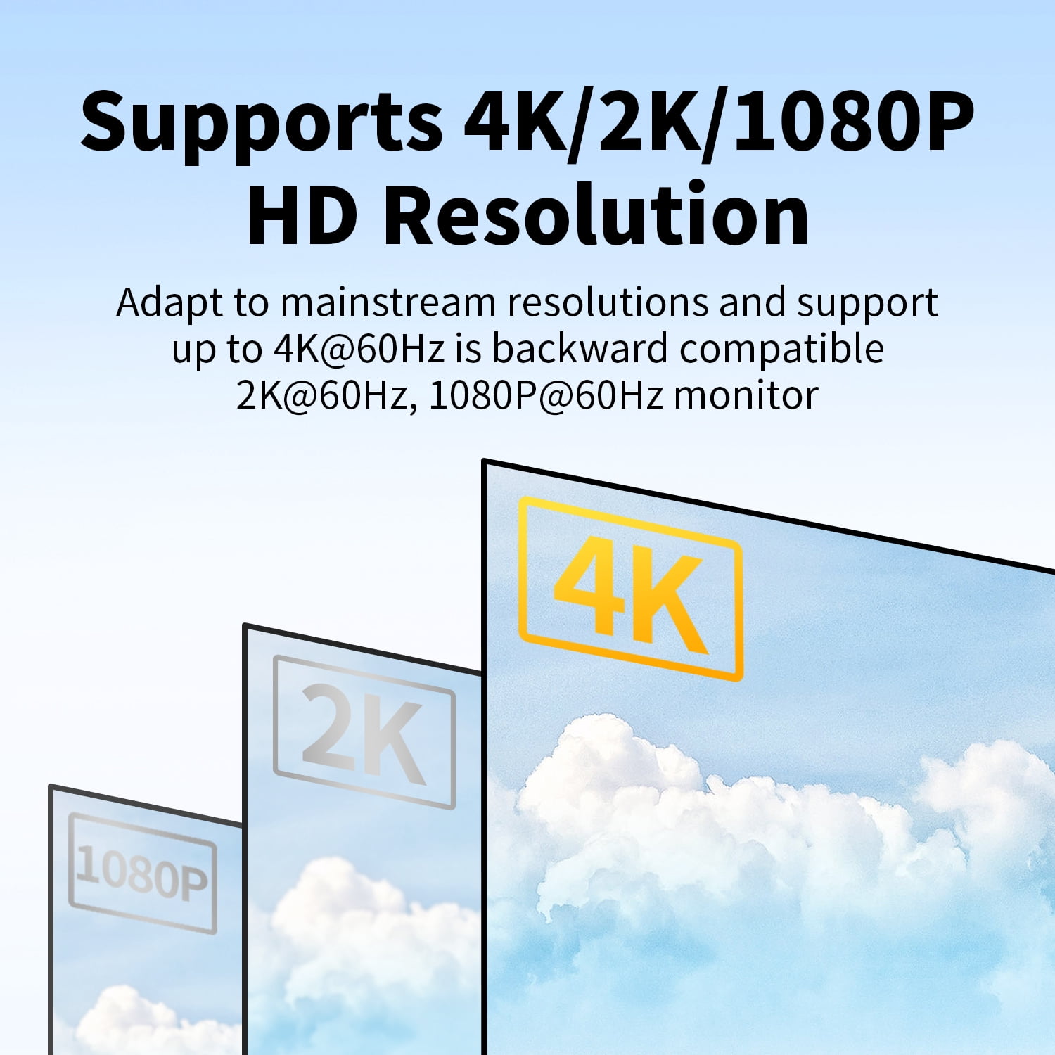 8 Port 4K 60Hz KVM Switch, Ultra HD Video Selector with IR Remote Control