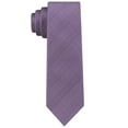 thumbnail image 2 of Calvin Klein Cravates à Carreaux Tech Glen pour Hommes, Violet Pastel, 2 of 3
